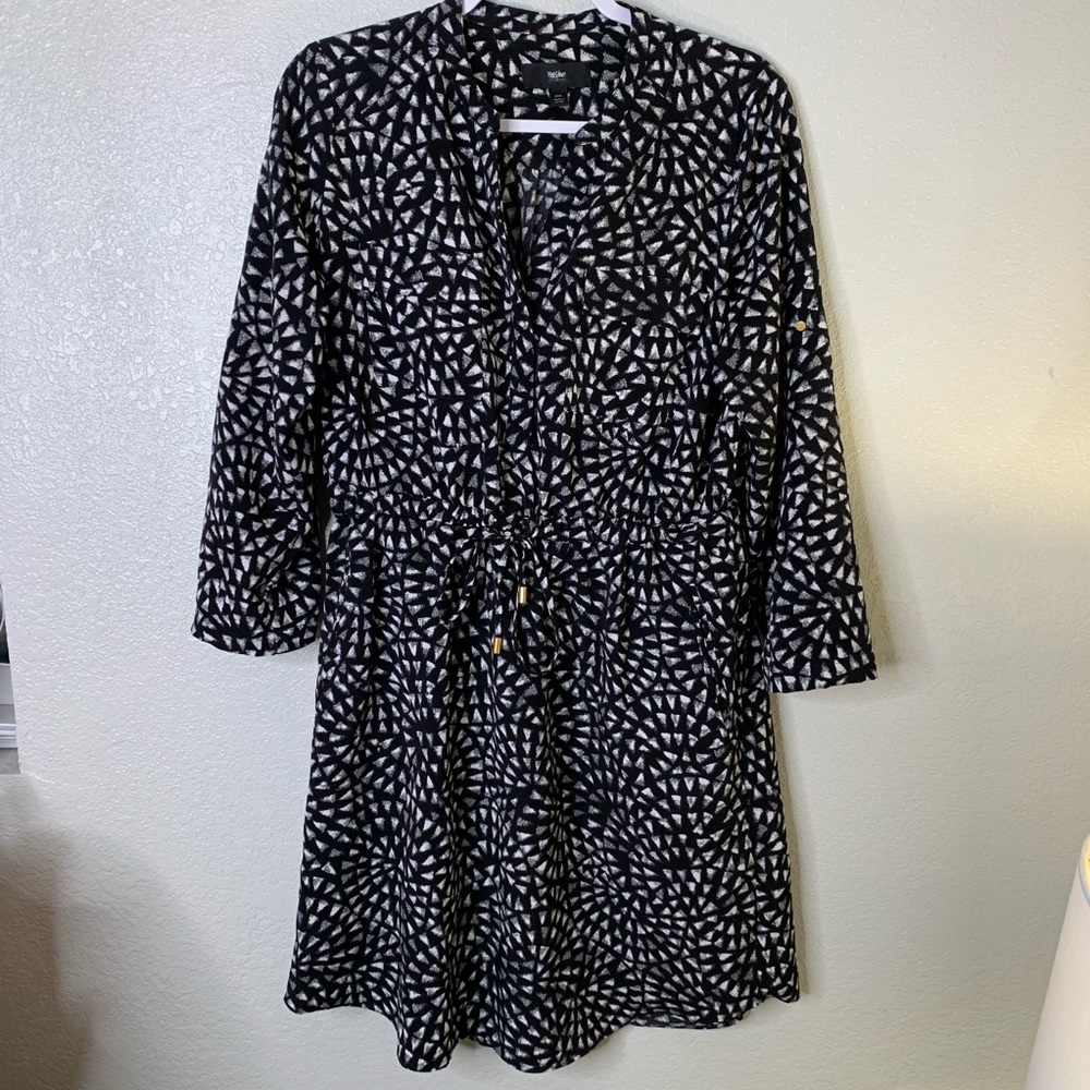 Mossimo black and white print dress, Size M